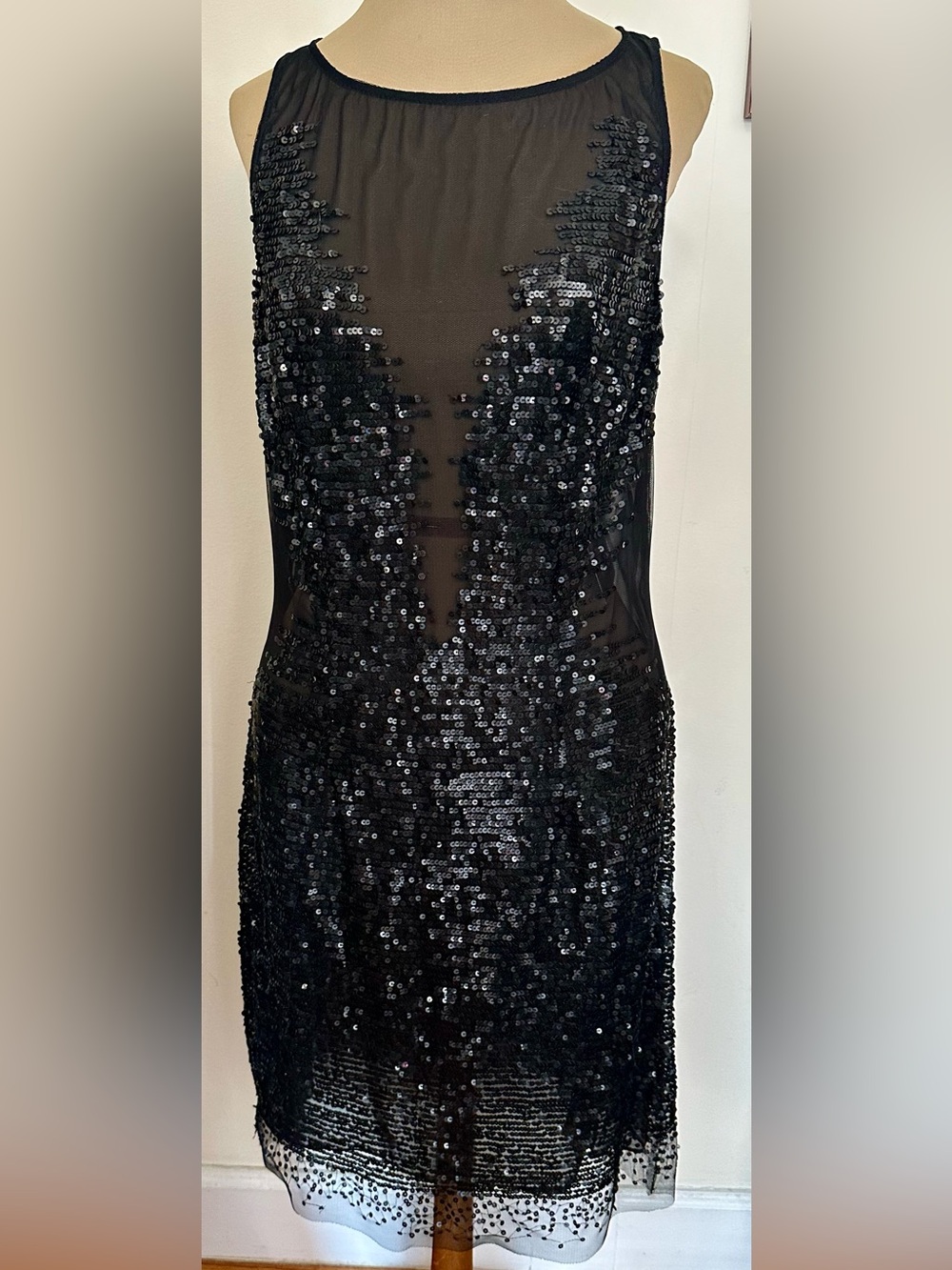 Basix Black Label Black Sequin Sequin Dress